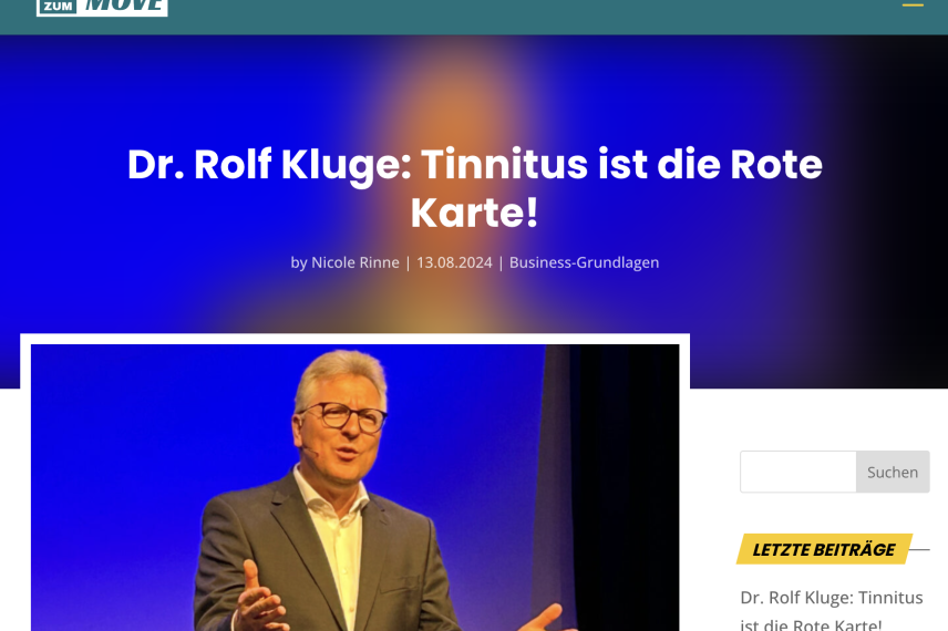 Tinnitus ist die Rote Karte